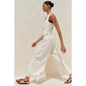 ZARA WIDE WAISTCOAT JUMPSUIT